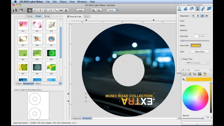 cd labeler software for mac